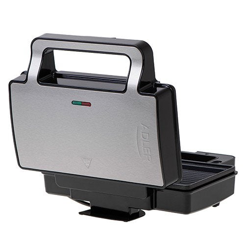 EAN 5905575903112 - Adler AD 3073 sandwichera 1400 W Negro, Plata imagen 3