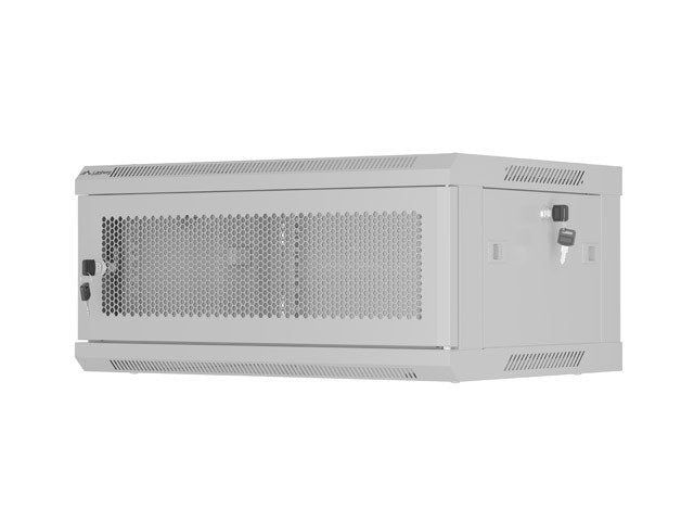 Lanberg Rack Cabinet 19" Wall-Mount 4u 600x450 Perforated Door Grey Flat Pack