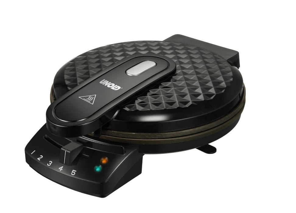 EAN 4011689482359 - Unold 48235 gofrera 1 barquillo(s) 1200 W Negro, Acero inoxidable imagen 1