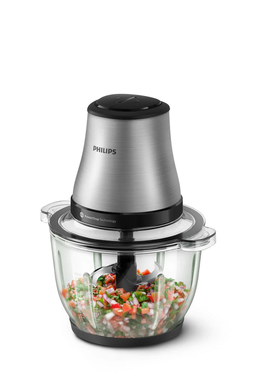EAN 8720389066580 - Philips 3000 series HR1503/00 picadora eléctrica de alimentos 2 L 500 W Acero inoxidable imagen 2