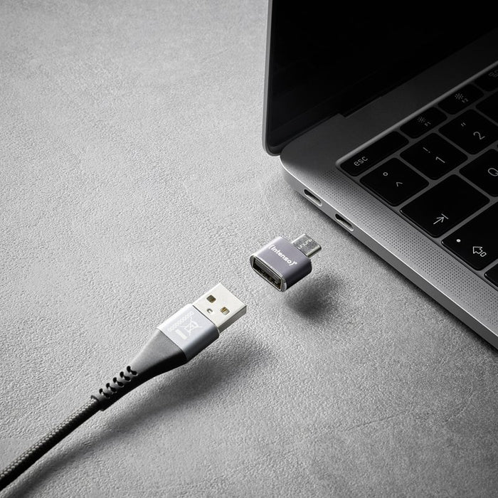 EAN 4034303038091 - Intenso 7600113 cambiador de género para cable Antracita imagen 5