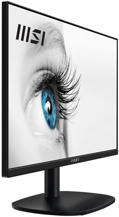 Monitor  Msi Pro Mp245vde, Led  23,8 "Negro, Fullhd, Va, Adaptive Sync, Hdmi, Vga, Panel 100hz 9s6-3pc0cm-003
