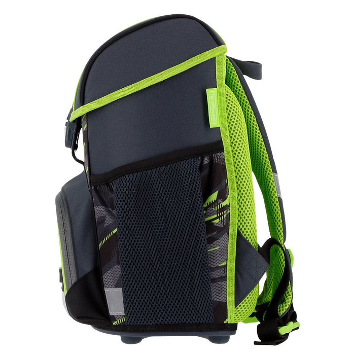 Herlitz Juego De Mochilas Escolares De 4 Piezas, 17 L, Ergonómica,Gris, Verde