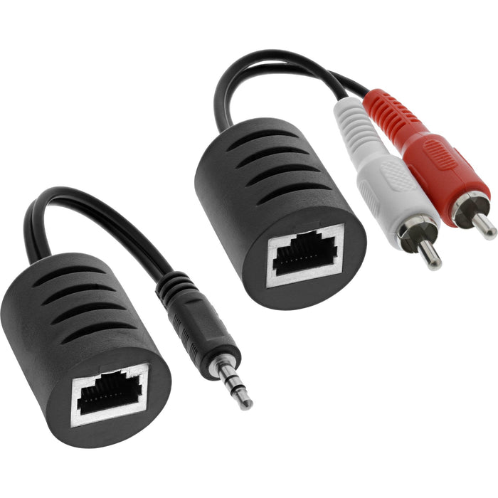 Alargador Audio Inline Rca A Través De Lan/Ethernet/Rj45 Máx. Juego Completo De 50m