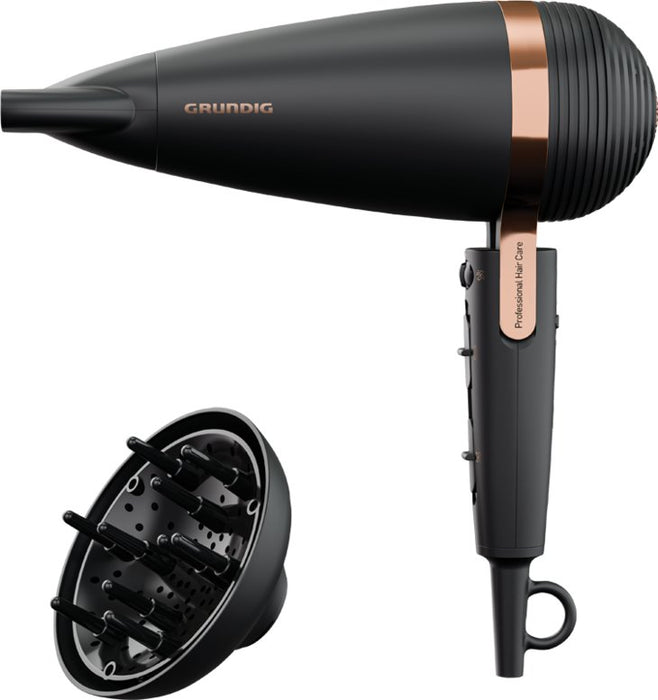 EAN 4013833039075 - Grundig HD 8080 secador 2300 W Negro, Oro rosa imagen 2