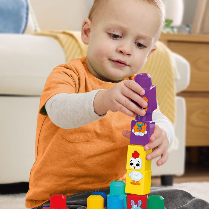Tractor Animalitos Encajables Mega Bloks 30pzs