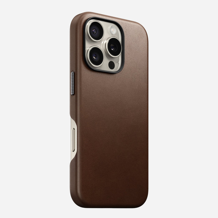Nomad Traditional Leather Case Iphone 16 Pro Brown