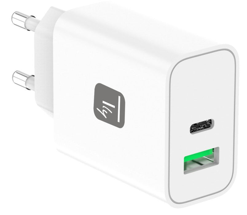 EAN 8058956621901 - Techly IPW-USB-30WACG cargador de dispositivo móvil Universal Blanco Corriente alterna Carga rápida Inter imagen 2