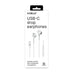 EAN 8021735208136 - Celly UP1300TYPECWH auricular y casco Auriculares Alámbrico Dentro de oído Llamadas/Música USB Tipo C Bla imagen 2