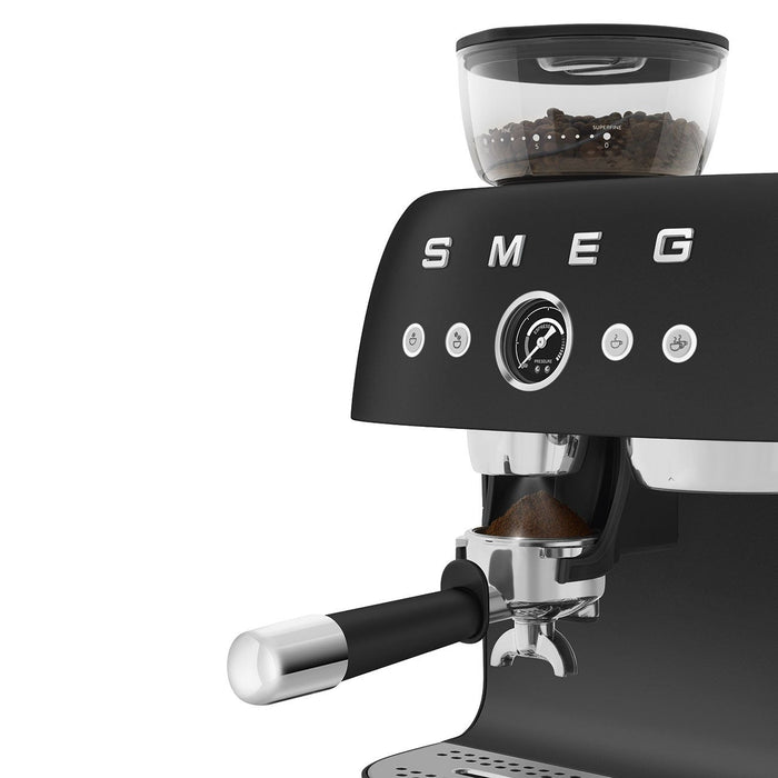 Smeg Kaffeemaschine Man. Mahlwerk Egf03blmeu, Thermoblock, Dampfdüse, 1l,...