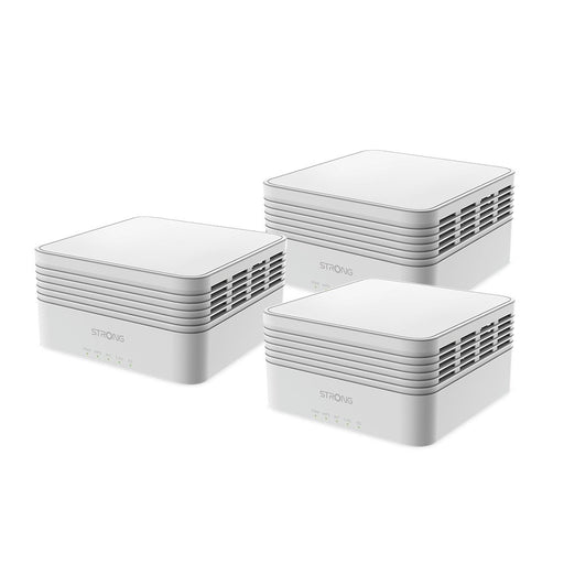 EAN 9120072375194 - Strong MESHTRIAX3000 sistema Wi-Fi Mesh (Wi-Fi en malla) Doble banda (2,4 GHz / 5 GHz) Wi-Fi 6 (802.11ax) imagen 1