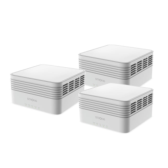EAN 9120072375194 - Strong MESHTRIAX3000 sistema Wi-Fi Mesh (Wi-Fi en malla) Doble banda (2,4 GHz / 5 GHz) Wi-Fi 6 (802.11ax) imagen 1