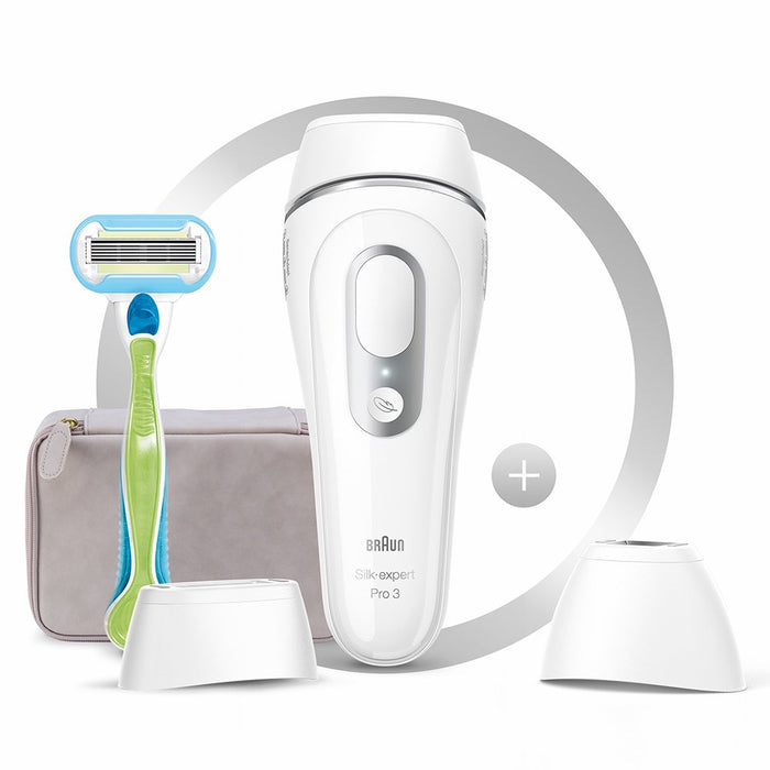 EAN 4210201411901 - Braun Silk-expert Pro Silk expert Pro 3 PL3133 Luz pulsada intensa (IPL) Plata, Blanco imagen 1