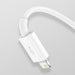EAN 6953156205536 - Baseus Superior cable USB USB 2.0 1,5 m USB A USB C/Micro USB A/Lightning Blanco imagen 8