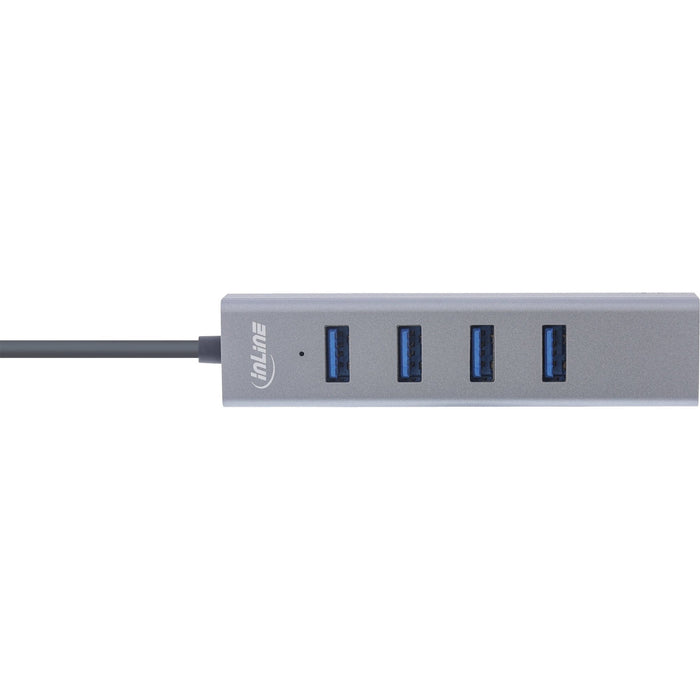 Hub Inline Usb 3.2 Gen.1 Tipo C (4x Usb-A 5gbps), Otg, Caja De Metal