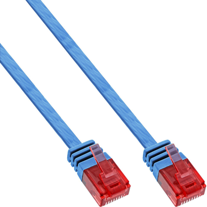 Inline Flat Ultraslim Cable De Red U/Utp Cat.6 Gigabit Ready Azul 7m