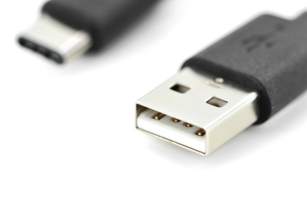 EAN 4016032455240 - Digitus AK-300154-018-S cable USB USB 2.0 1,8 m 2 x USB A USB C 0,48 Gbit/s Negro imagen 4