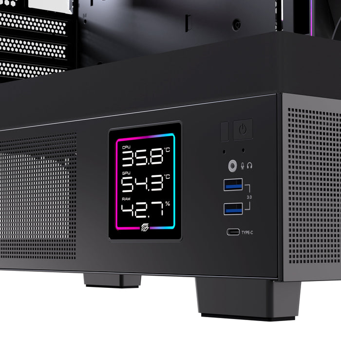 EAN 6977277360011 - Einarex EXCS-SM-51DR-B carcasa de ordenador Micro Torre Negro imagen 6