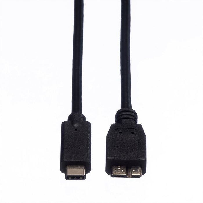 EAN 7611990131723 - ROLINE 11.02.9005 cable USB USB 3.2 Gen 1 (3.1 Gen 1) 0,5 m USB C Micro-USB B Negro imagen 3