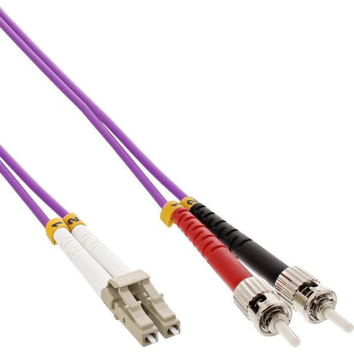 Cable Dúplex De Fibra Óptica Inline Lc/St 50/125?M Om4 5m