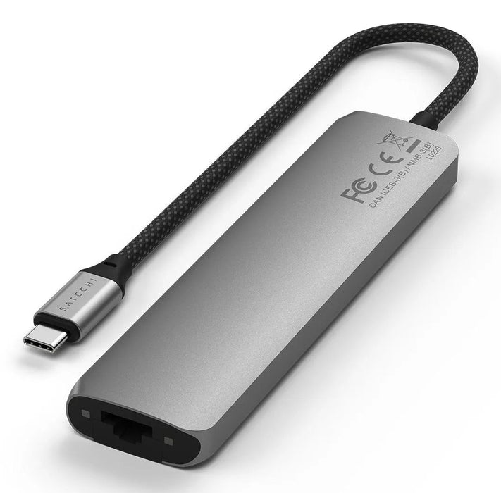EAN 810086361496 - Satechi ST-P7SM hub de interfaz USB Tipo C 10000 Mbit/s Gris imagen 2