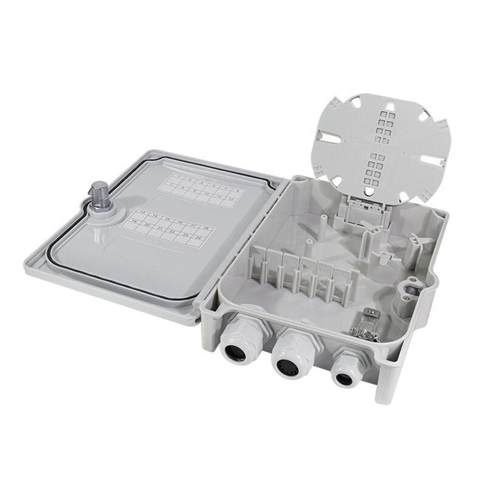 Fttx Distribution Box Max. 24 Fibers, 6x Lc Qd Or Sc Dx, Unloaded, Ip55