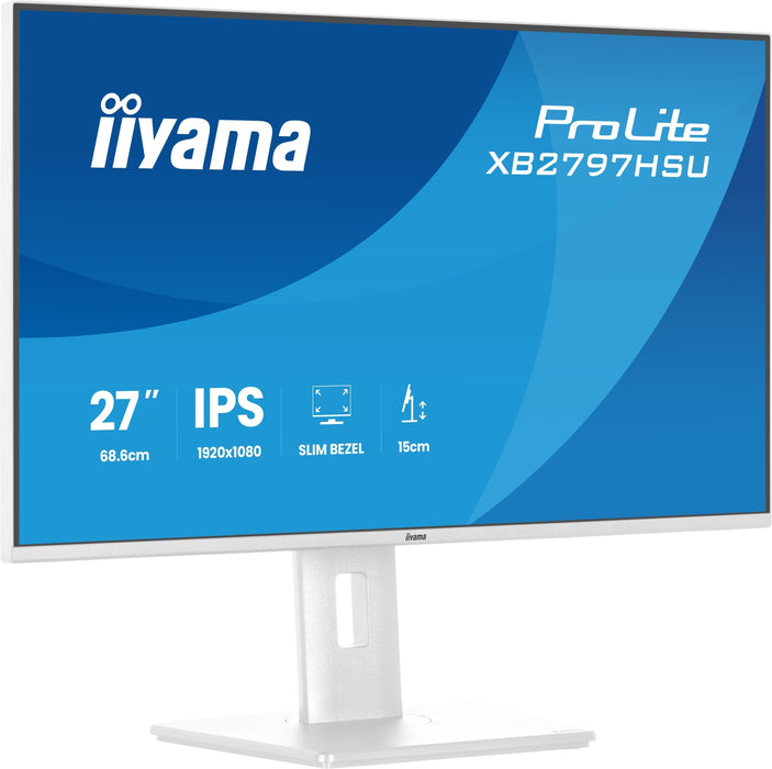 Monitor  Iiyama  27" Xb2797hsu-W1 16:9 Hdmi+Dp+2xusb-C Ips