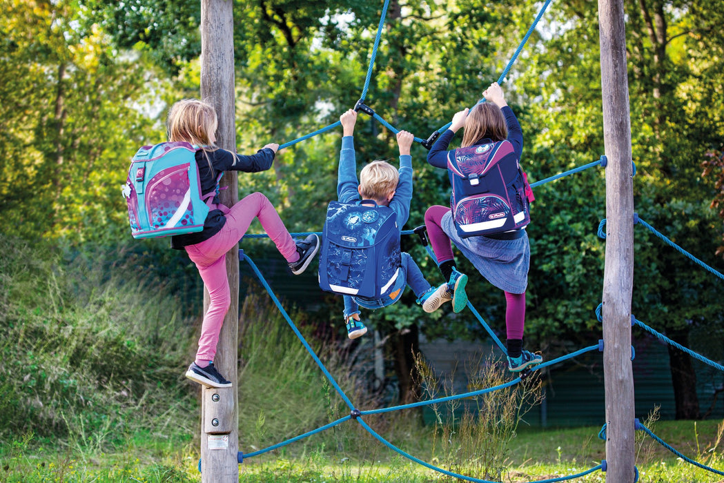 EAN 4008110344546 - Herlitz SoftLight Plus GreenLine Deep Sea juego de mochila escolar Niño Poliéster Azul imagen 7