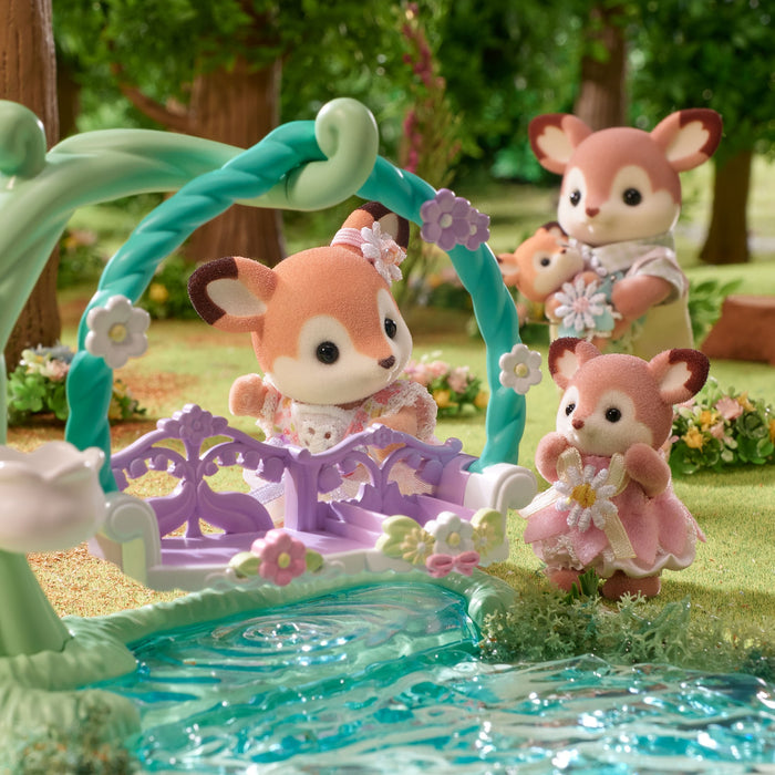 Epoch Sylvanian Families - Reh Babys Con Blumenschaukel Juego 5801