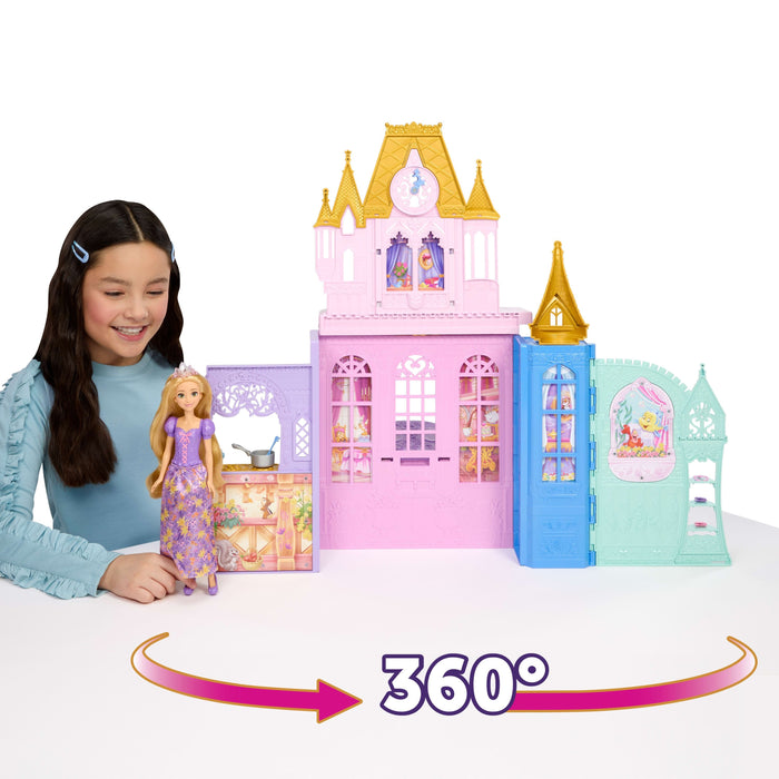 Muñeca Rapunzel Y Castillo Princesas Disney