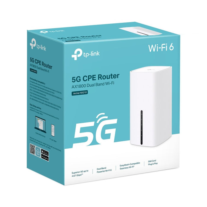 EAN 1210002605687 - TP-Link Archer NX210 router inalámbrico Gigabit Ethernet Doble banda (2,4 GHz / 5 GHz) 5G Blanco imagen 7