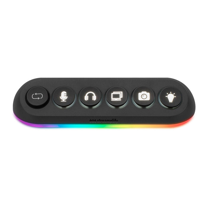 Mreamplify Hub Deck 5, 4x Usb 3.0, 1x Usb 2.0, Rgb, 12v, Eu-Netzcable - Negro