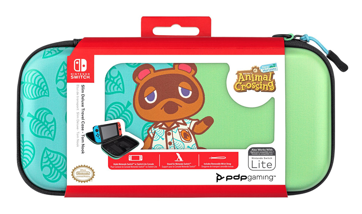 EAN 0708056068332 - PDP Slim Deluxe: Animal Crossing Tom Nook Funda protectora rígida Nintendo Azul, Verde imagen 3
