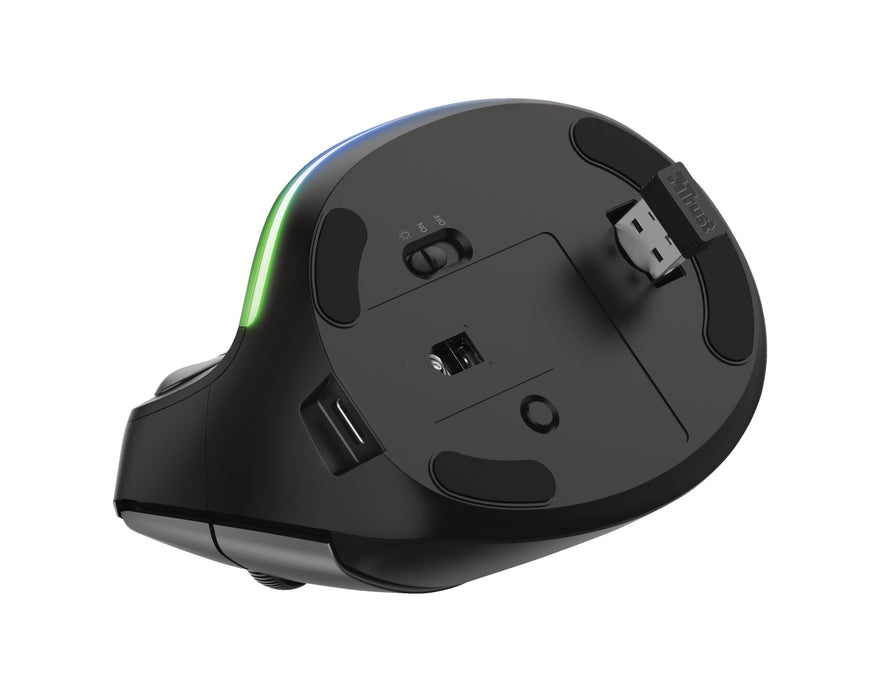 Ratón Ergonómico Inalámbrico Trust Bayo Batería Recargable Hasta 2400 Dpi