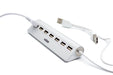 EAN 8436556148460 - Nilox NXHU7ALU2 hub de interfaz 480 Mbit/s Gris imagen 4