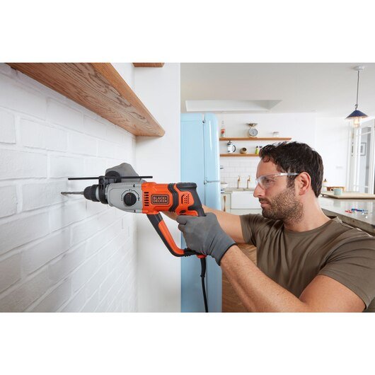 Martillo Black+Decker Behs02k-Qs, Perforador Negro/Naranja