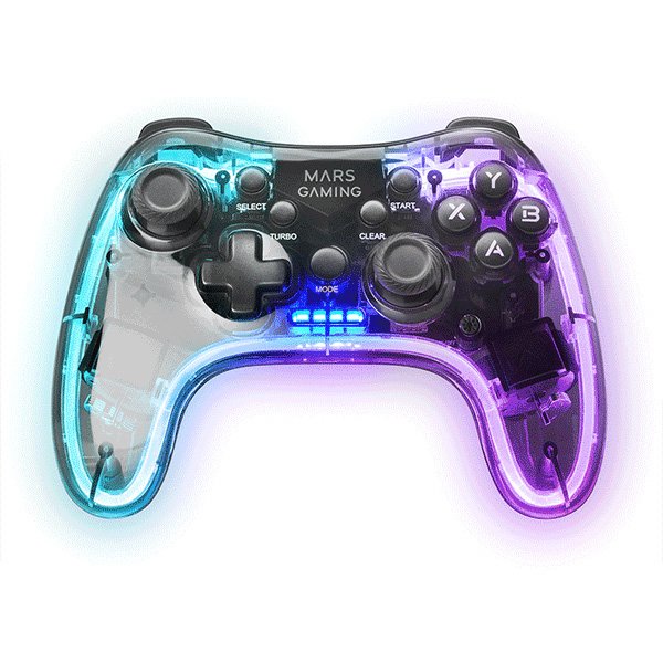EAN 8435693102267 - Mars Gaming MGP-24 Negro, Transparente RF Android, MAC, PC, PlayStation 4, Playstation 3, Xbox 360 imagen 2