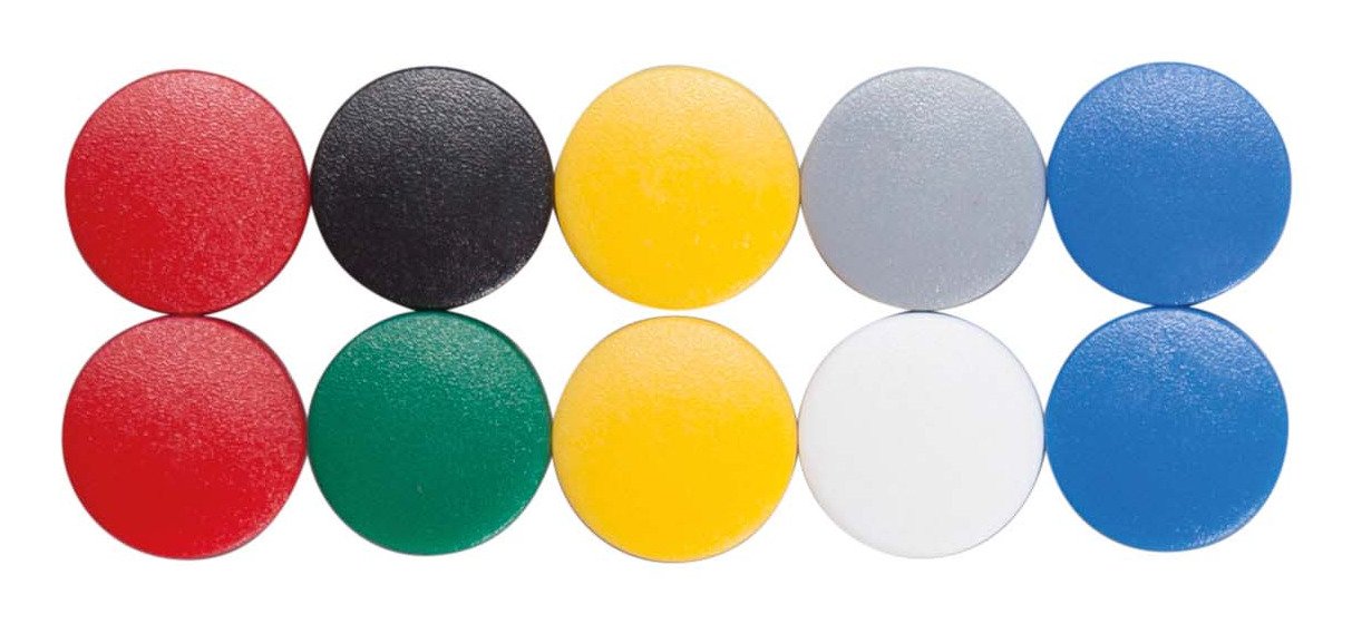 Magnete, Ø 1,5 Farbsortiert