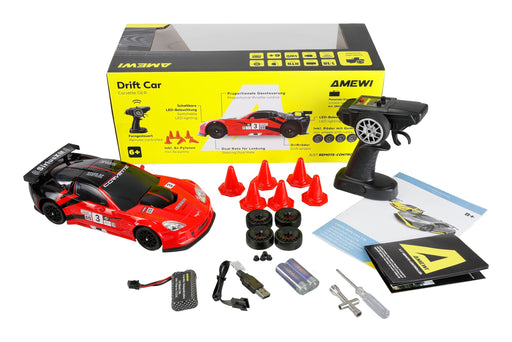 EAN 4262500343025 - Amewi Corvette C6R modelo controlado por radio Coche de carreras Motor eléctrico 1:18 imagen 2