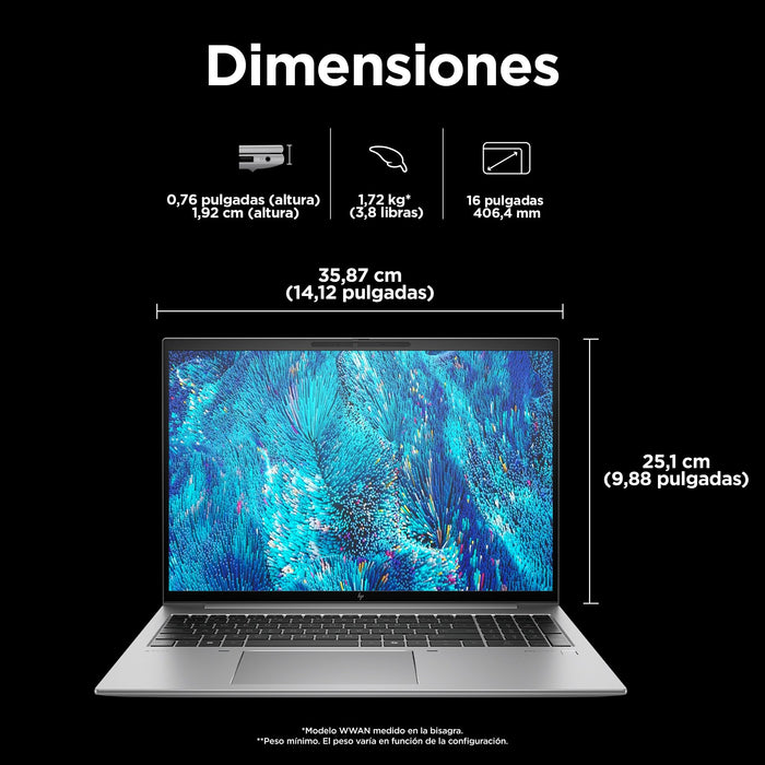 EAN 198415371645 - HP ZBook Firefly G11 Intel Core Ultra 7 155H Estación de trabajo móvil 40,6 cm (16") 2.8K 32 GB DDR5-SDRAM imagen 5