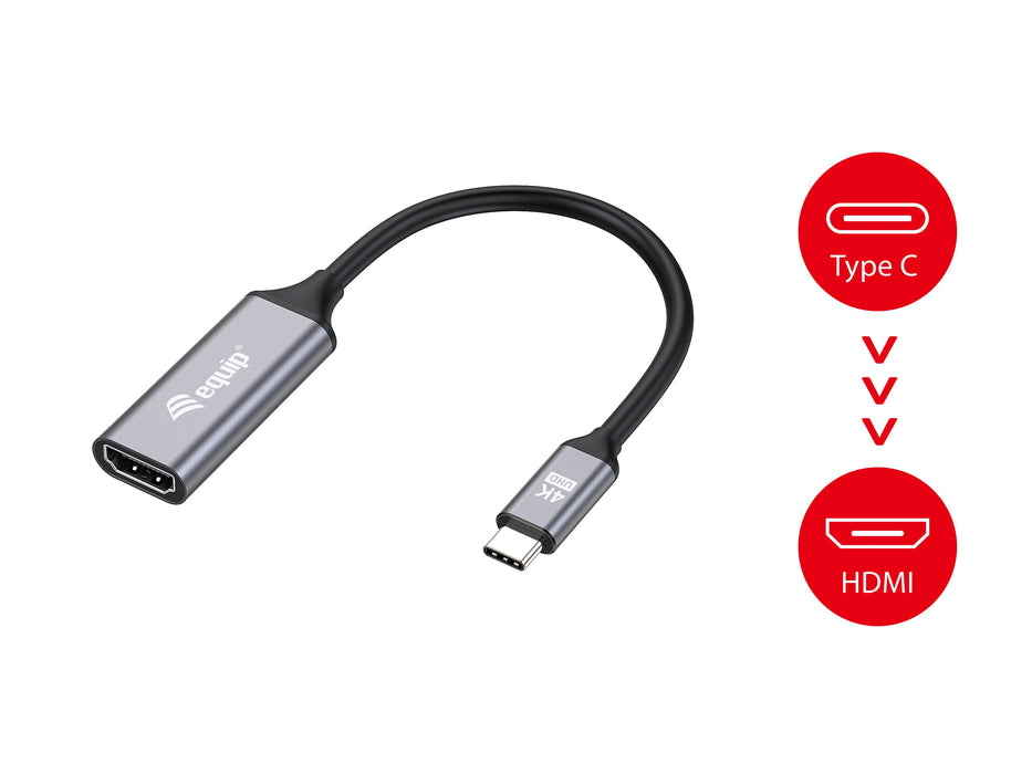 EAN 4015867229996 - Equip 133491 adaptador de cable de vídeo 0,15 m USB Tipo C Negro, Gris imagen 5