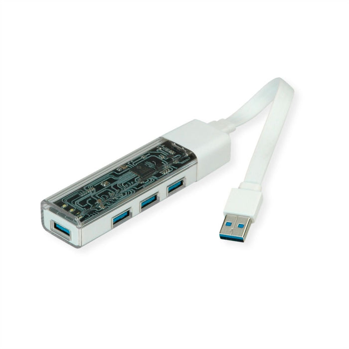 EAN 7630049635111 - ROLINE 14.02.5062 hub de interfaz USB Tipo C 5000 Mbit/s Blanco imagen 4