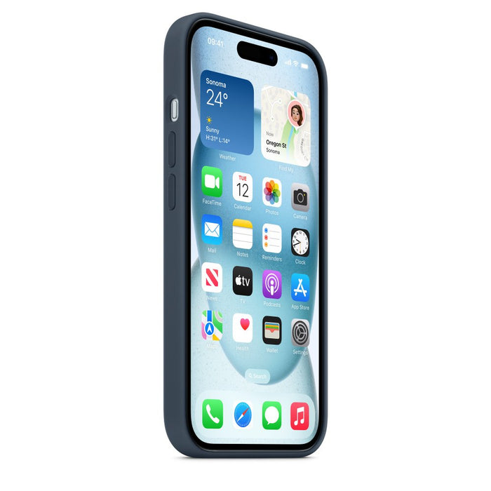 Apple Funda De Silicona Iphone 15 Con Magsafe - Storm Blue