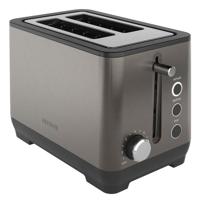 EAN 8435256810158 - Aiwa KOTAN 7 2 rebanada(s) 1000 W Negro, Acero inoxidable imagen 2