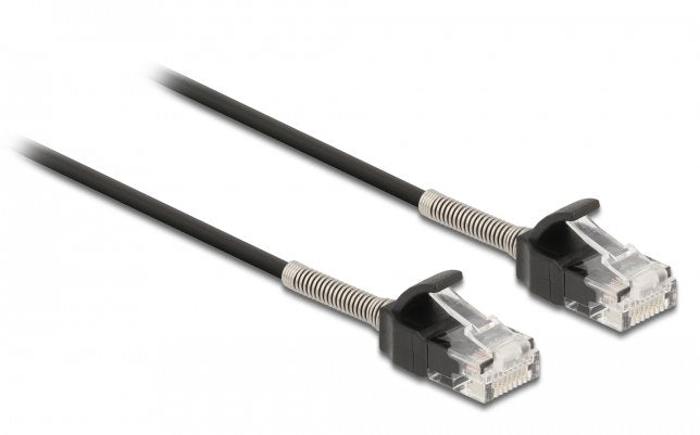 Delock Cable Rj45 Stecker Zu Rj45 Stecker Mit Knickschutz Cat.6a 50 Cm Schwarz