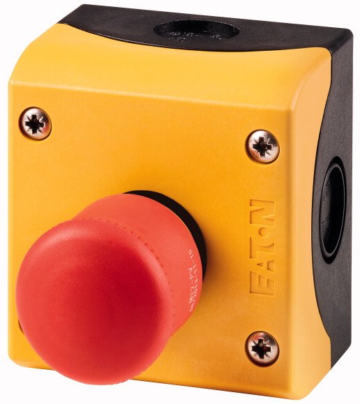 Eaton M22-Pv Kc11 Iy Not- 216525 Halt Aus-Taste D38mm Zugentr. Unbel.