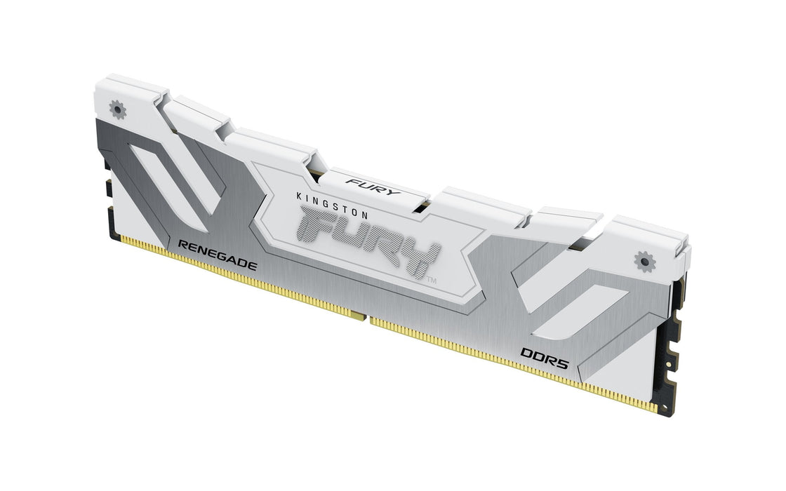 Memoria Kingston Fury 24 Gb 24x1 Gb Ddr5-8800, Plateado/Blanco, Kf588cu42rw-24, Renegade, Intel Xmp Kf588cu42rw-24