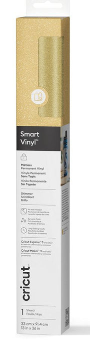 Cricut 2011550 Vinilo Adhesivo Permanente Oro