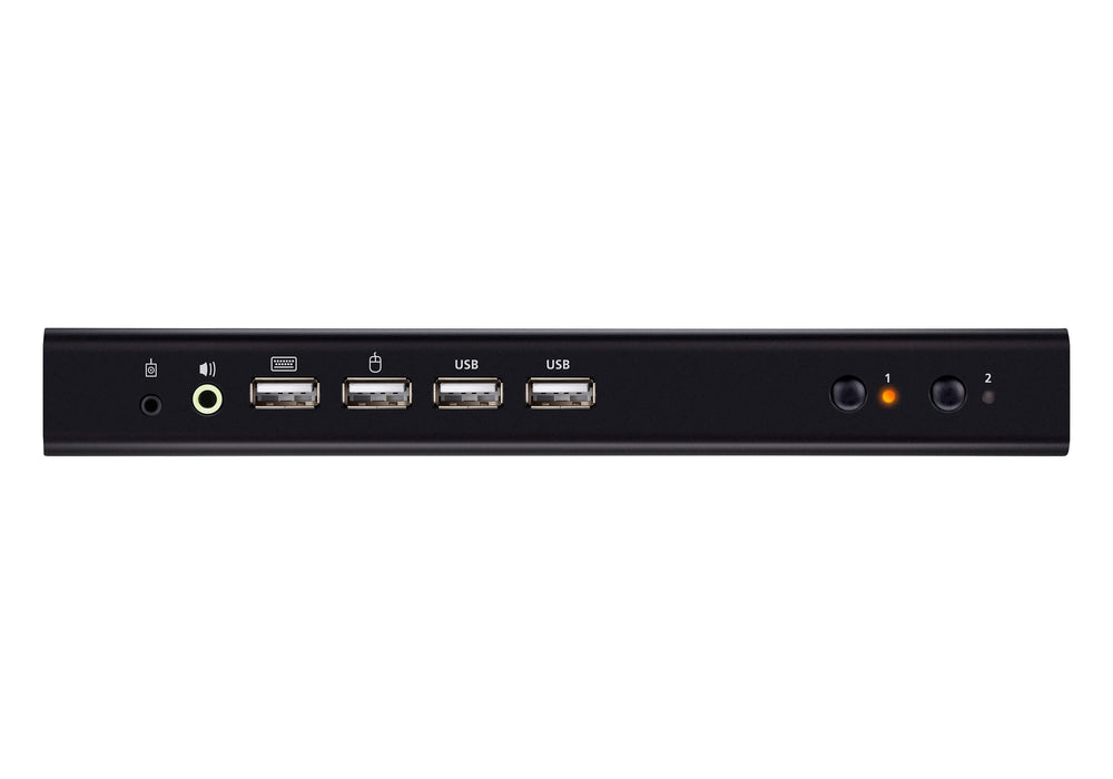 Conmutador Kvm  2 Puertos Hdmi 4k Usb 2.0 Para Dos Pantallas  Aten-Aten-742h