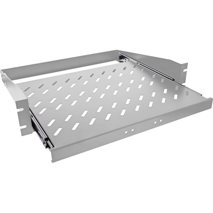 Inline® 19" Pull-Out Shelf, 350mm, 30kg, 2u, Ral 7035 Light Gris